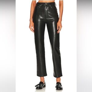 NWT AGOLDE Leather Pants Size 24